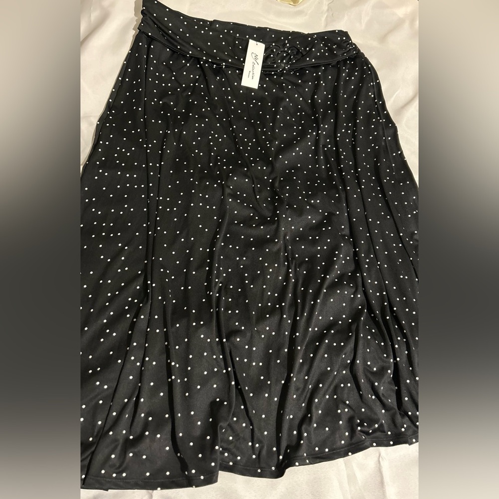 ❤️ NY Collection Women Black and White skirt plus size